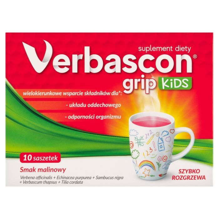 Verbascon Grip Kids, prosz., 10 sasz main product photo