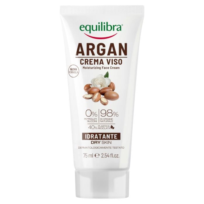 Equilibra Argan, krem, do twarzy, nawilzajacy, 75 ml