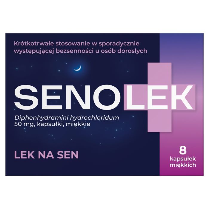 Senolek, 50 mg, kaps.miekkie, 8 szt main product photo