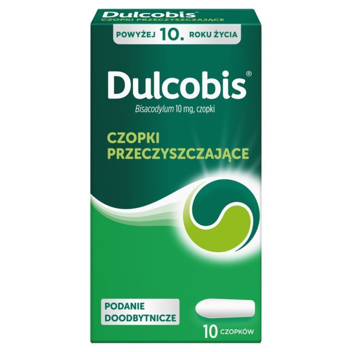 Dulcobis,10 mg, czopki, 10 szt main product photo