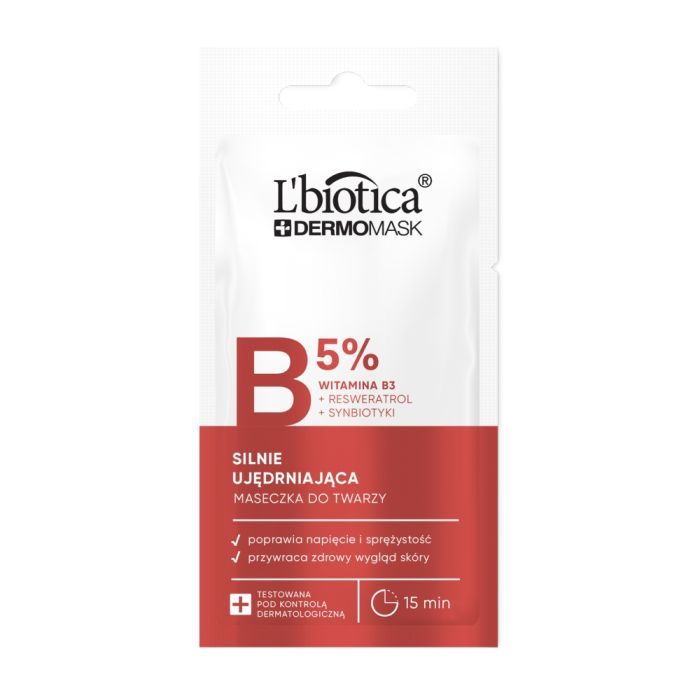 L'biotica Dermomask, ekspresowo wygładzająca maska z witaminą A, 8ml main product photo