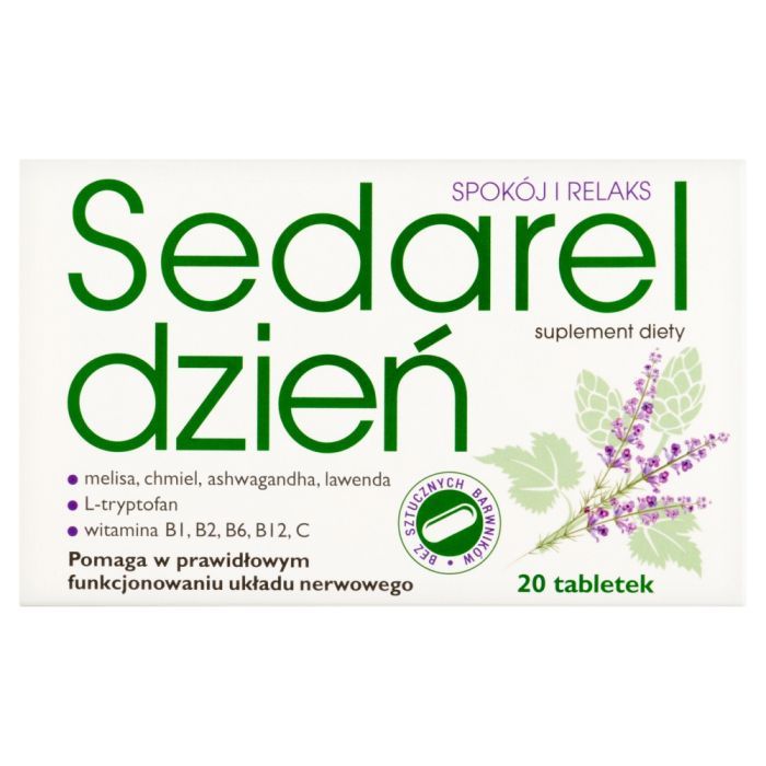 Sedarel Dzien, tabl.powl., 20 szt main product photo