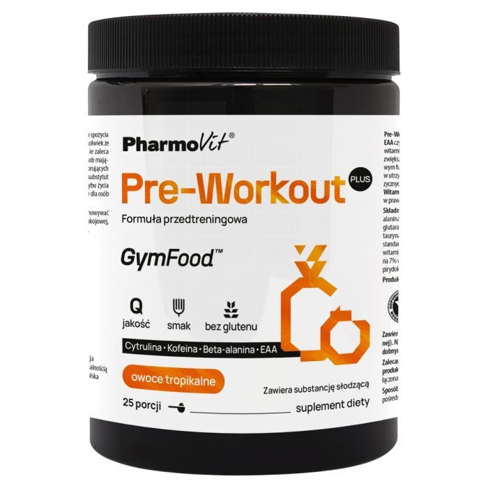 Pre-Workout Plus Formula przedt.ow.trop.GymF.Phar,prosz,500g main product photo