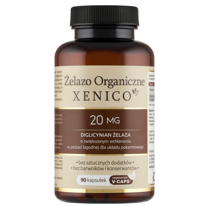 Xenico,, Żelazo Organiczne, kapsułki, 90 szt. main product photo