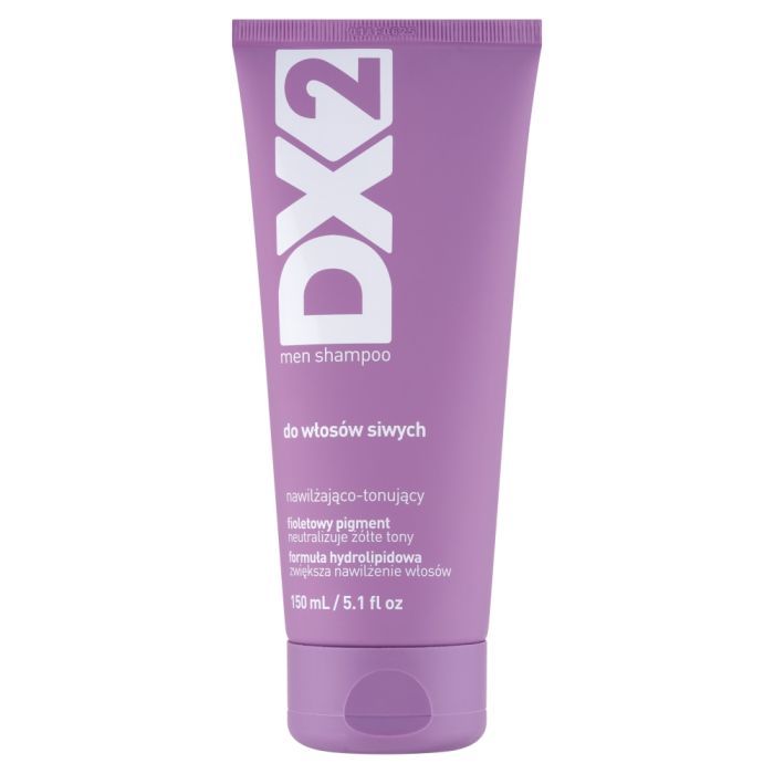 DX2, szampon nawilżająco-tonujący do włosów siwych, 150 ml