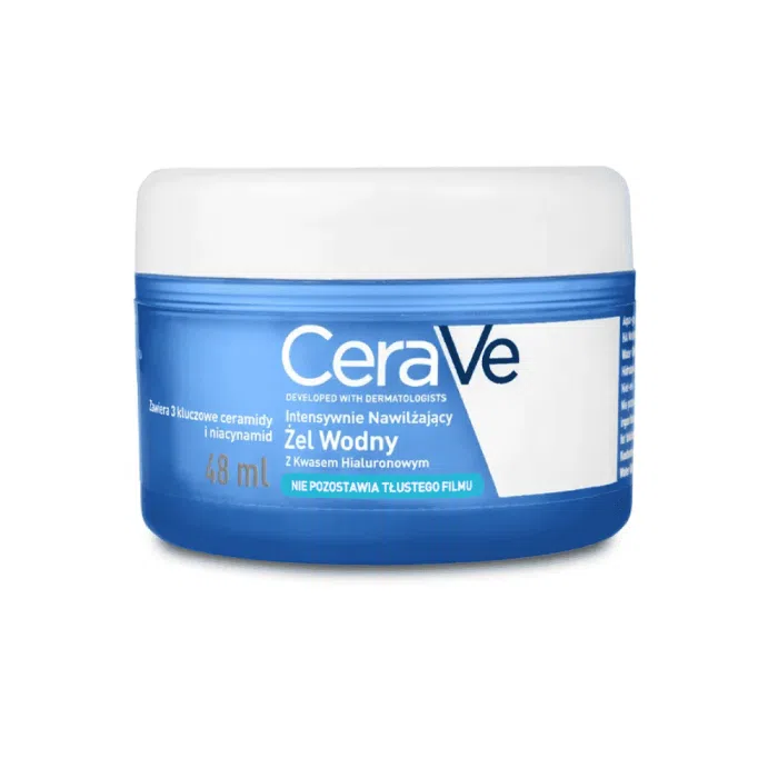 CeraVe, żel wodny z kwasem hialuronowym, intensywnie nawilżający, 48 ml