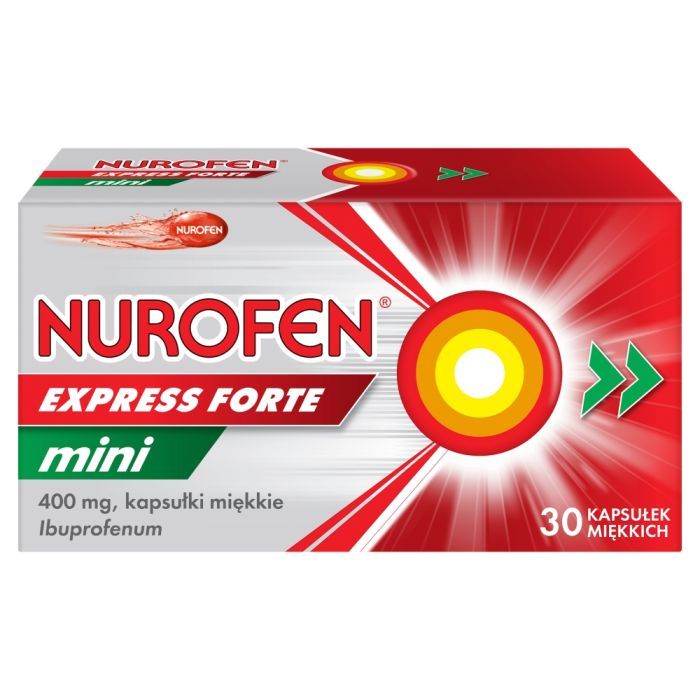 Nurofen Express Forte Mini, 400 mg, kapsułki miękkie, 30 szt