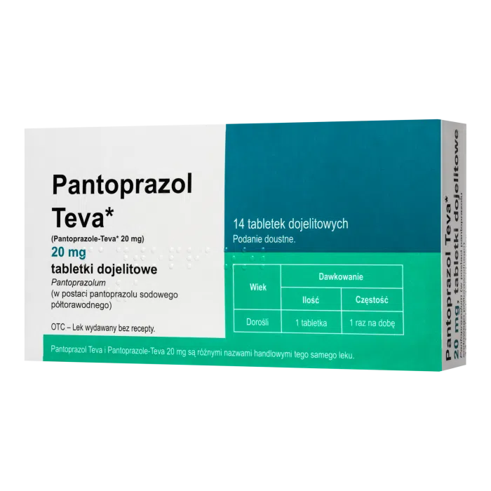 Pantoprazol Teva, 20mg,tabl.dojelit,(i.row),Delf,Wegry,14szt