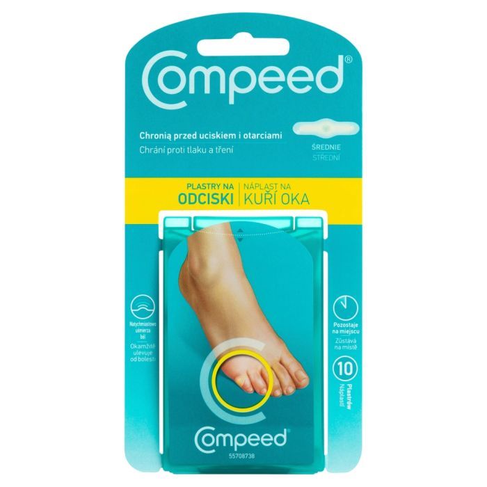 Plastry Compeed, na odciski na palcach stóp, 10 szt. main product photo