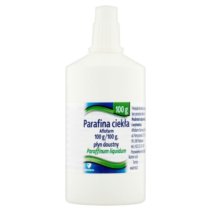 Parafina ciekła (Paraffinum liquidum), płyn doustny, (Aflofarm), 100 g
