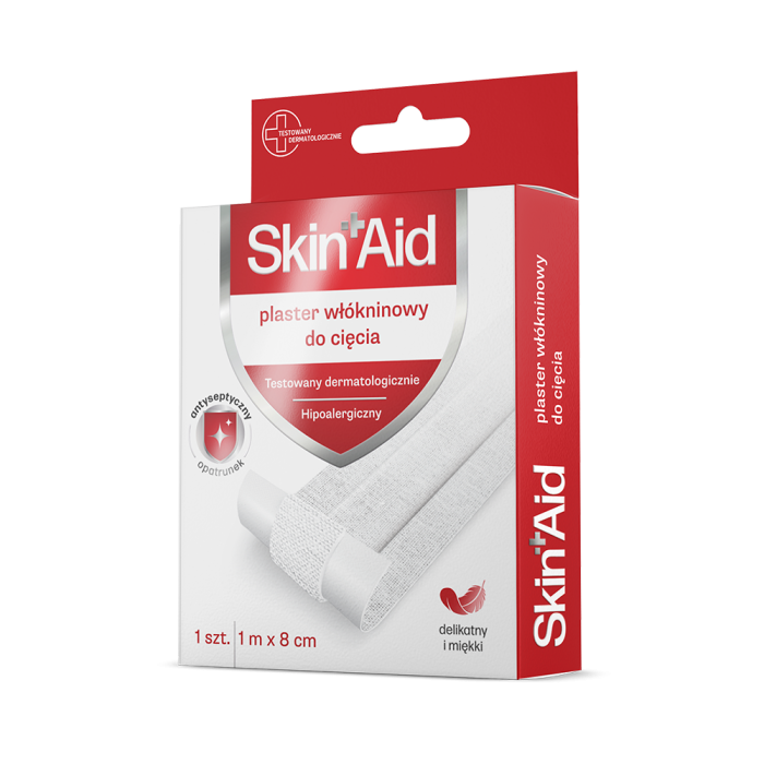 Skin Aid, Plaster Włókninowy Do Cięcia, 1m X 8cm