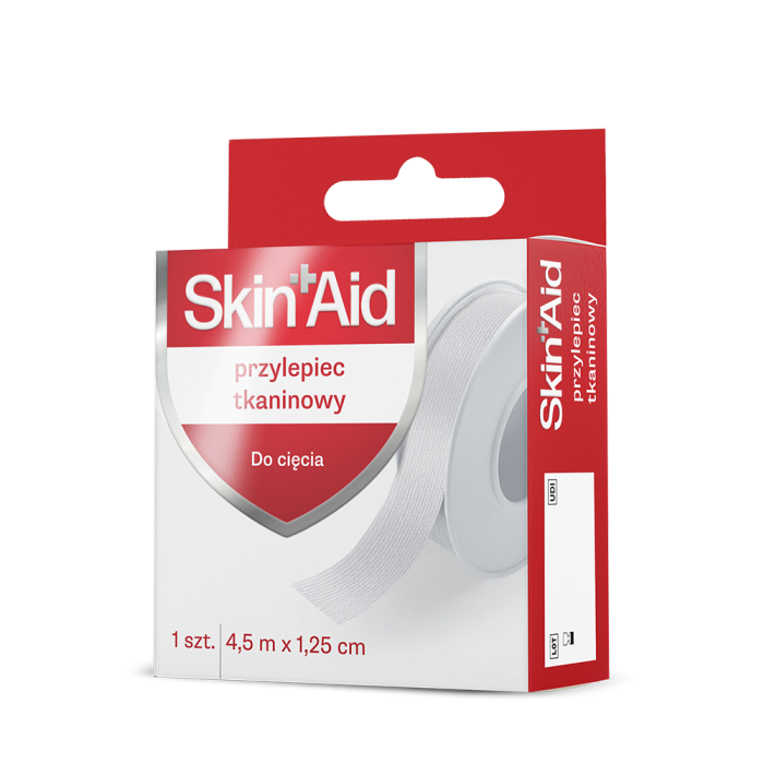 Skin Aid, Przylepiec Tkaninowy, 4,5m X 1,25cm