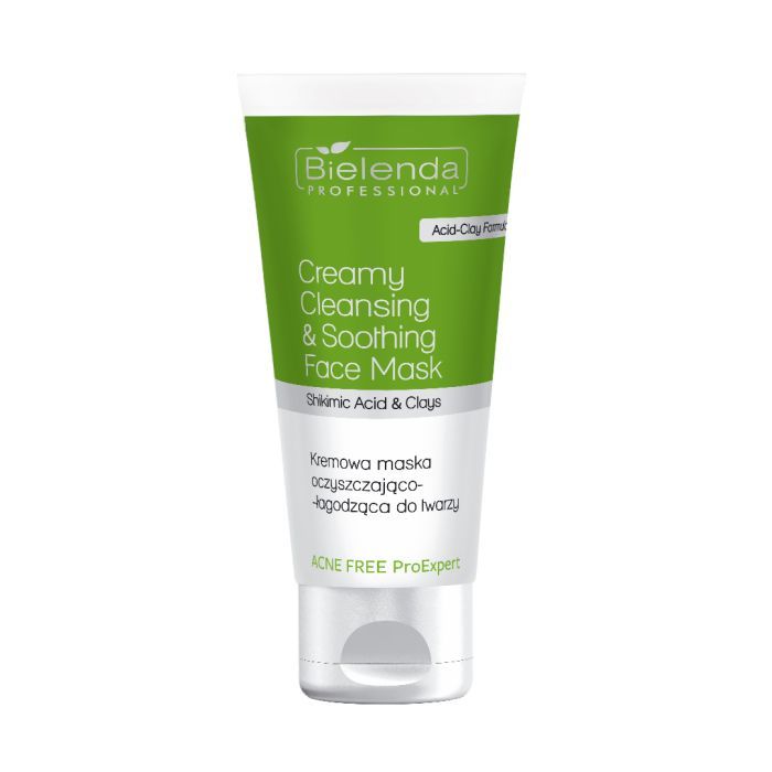 Bielenda Acne Free ProExpert, kremowa maska oczyszczająco-łagodząca do twarzy, 150 ml