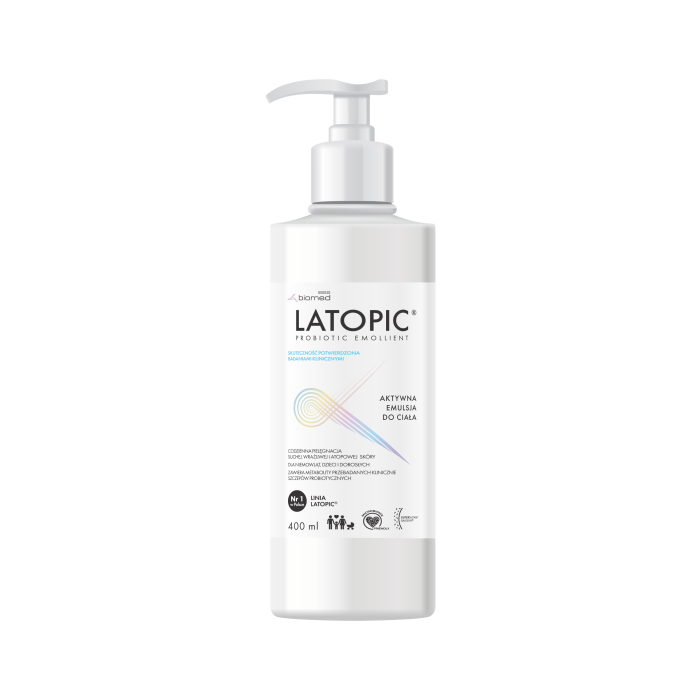 Latopic, aktywna emulsja do ciała, 400 ml main product photo