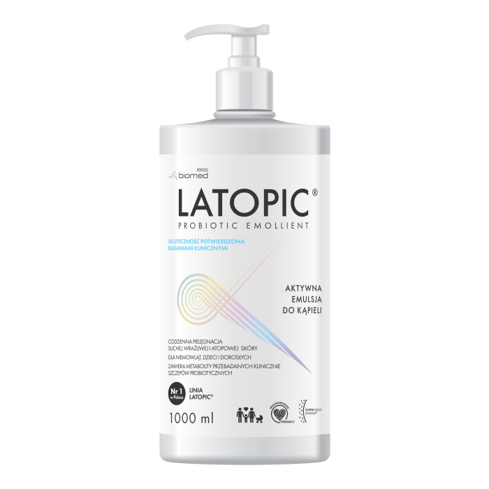 Latopic, aktywna emulsja do kąpieli, 1000 ml main product photo
