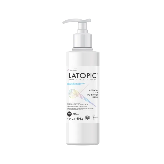 Latopic Aktywny Krem do twarzy i ciała 250ml