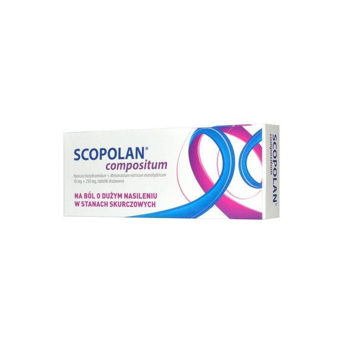 Scopolan compositum, 10 mg+250 mg, tabletki powlekane, 10 szt.