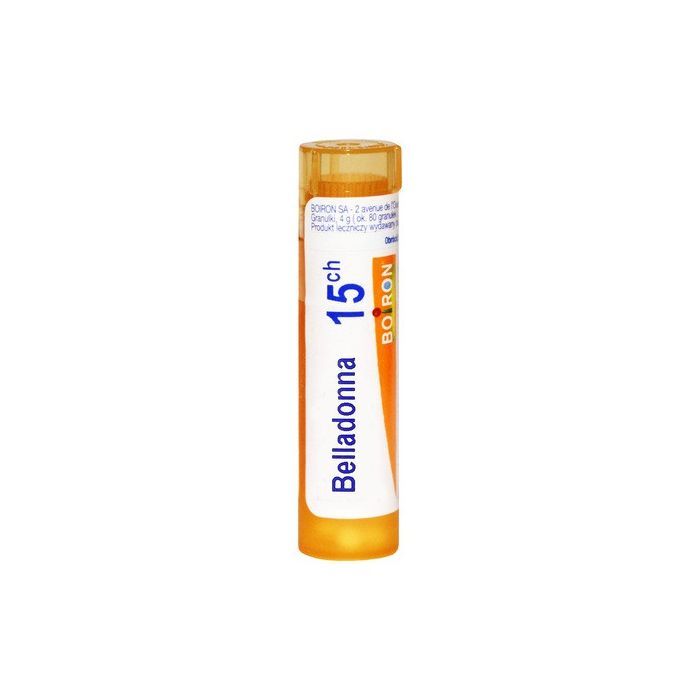 Boiron Belladonna, 15 CH, granulki, 4 g