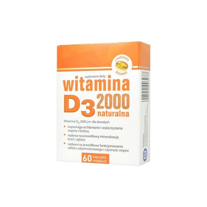 Witamina D3 2000, kapsułki miękkie, 60 szt.
