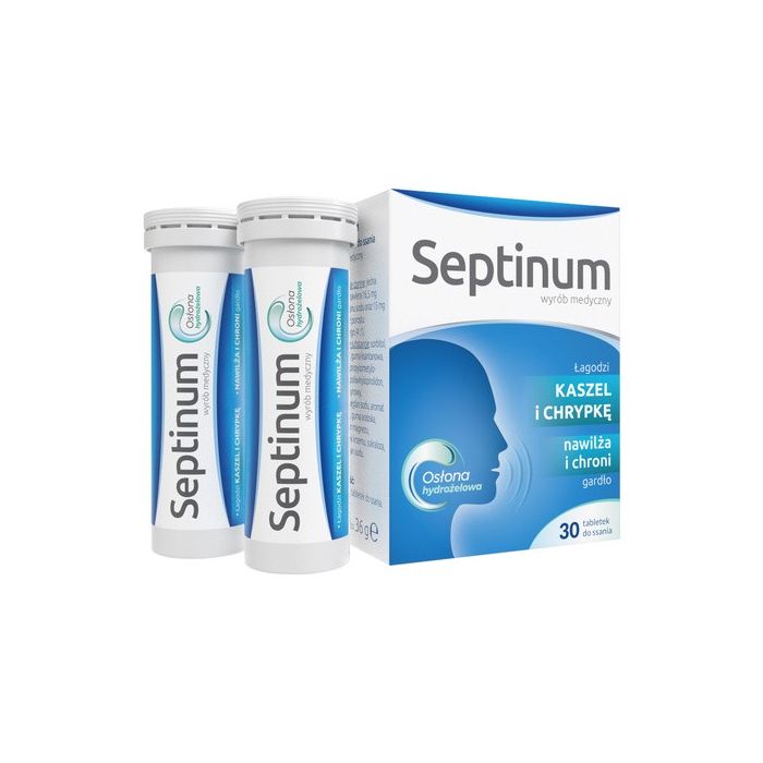 Septinum, tabletki do ssania na kaszel i chrypkę, 30 szt.