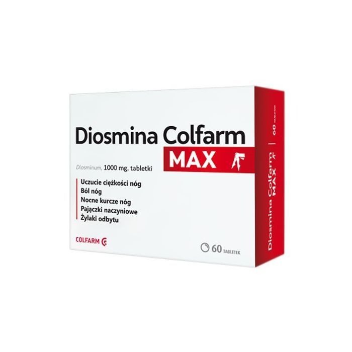 Diosmina Colfarm Max, 1000 mg, tabletki, 60 szt.