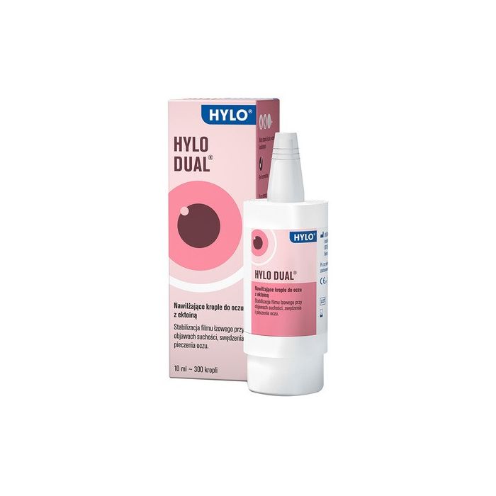 Hylo Dual, nawilżające krople do oczu z ektoiną, 10 ml