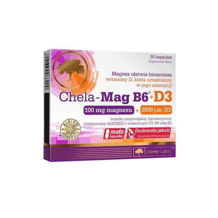 Olimp Chela-Mag B6+D3, kapsułki, 30 szt.