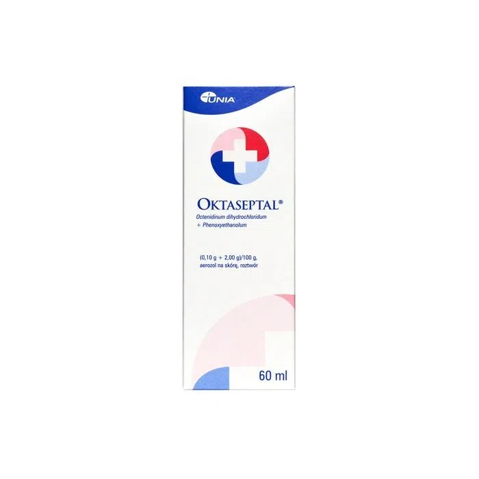 Oktaseptal, (0,10 g+2,00 g)/100 g, aerozol na skórę, 60 ml