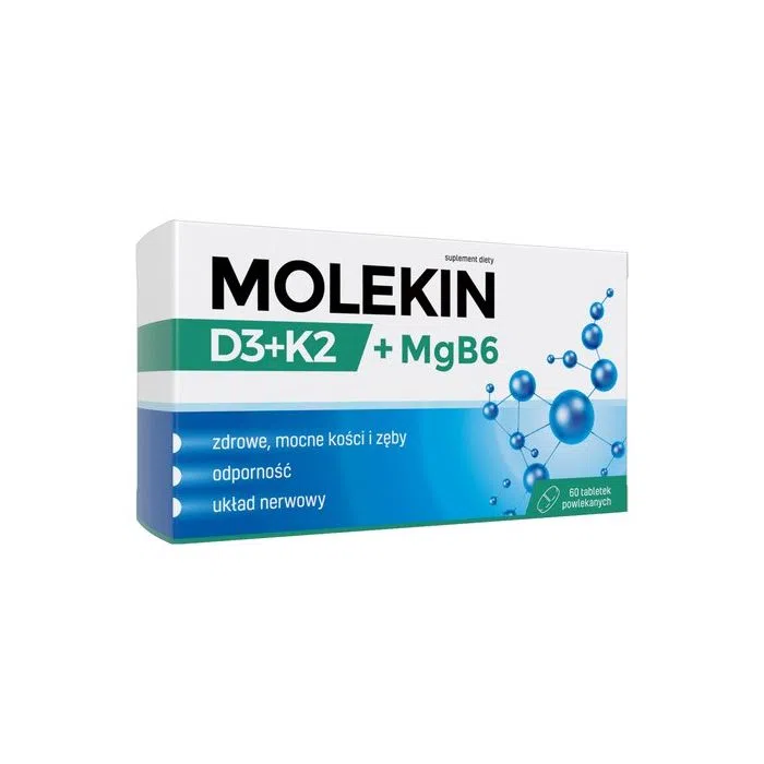 Molekin D3 + K2 + MgB6, tabletki powlekane, 60 szt.
