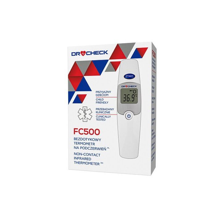Termometr Dr.Check, FC500, bezdotykowy na podczerwień, 1 szt.