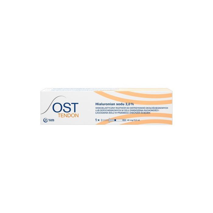 OST Tendon, 40 mg/2 ml, wiskoelastyczny roztwór do wstrzykiwań, 1 ampułko-strzykawka