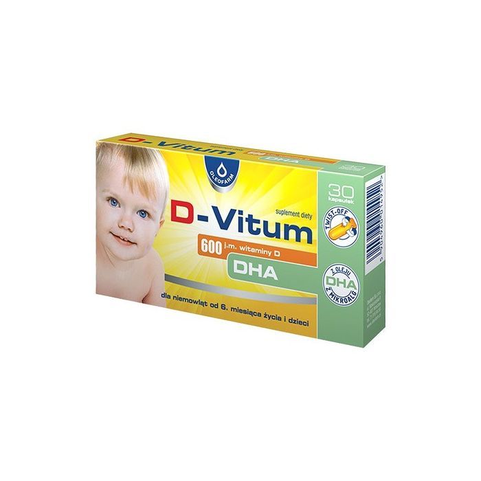 D-Vitum 600 j.m.witam.D DHA, kapsułki twist-off, 30 szt.