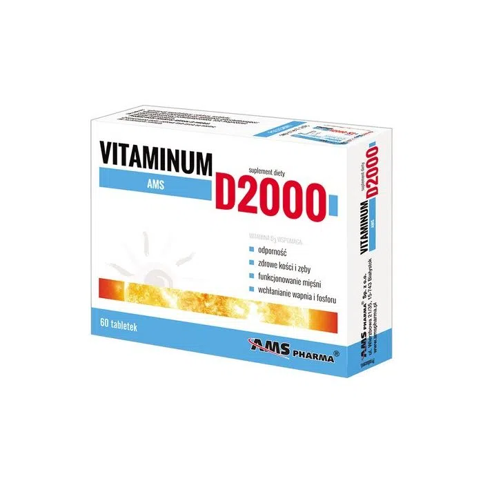 Vitaminum D2000 AMS, tabletki, 60 szt.