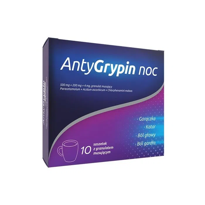 AntyGrypin noc, musujący granulat, saszetki, 10 szt.