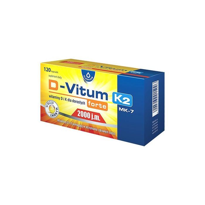 D-Vitum Forte 2000 j.m. K2, kapsułki,120 szt.