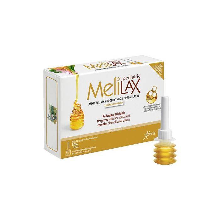 Melilax Pediatric, mikrowlewka doodbytnicza, 6 wlewek
