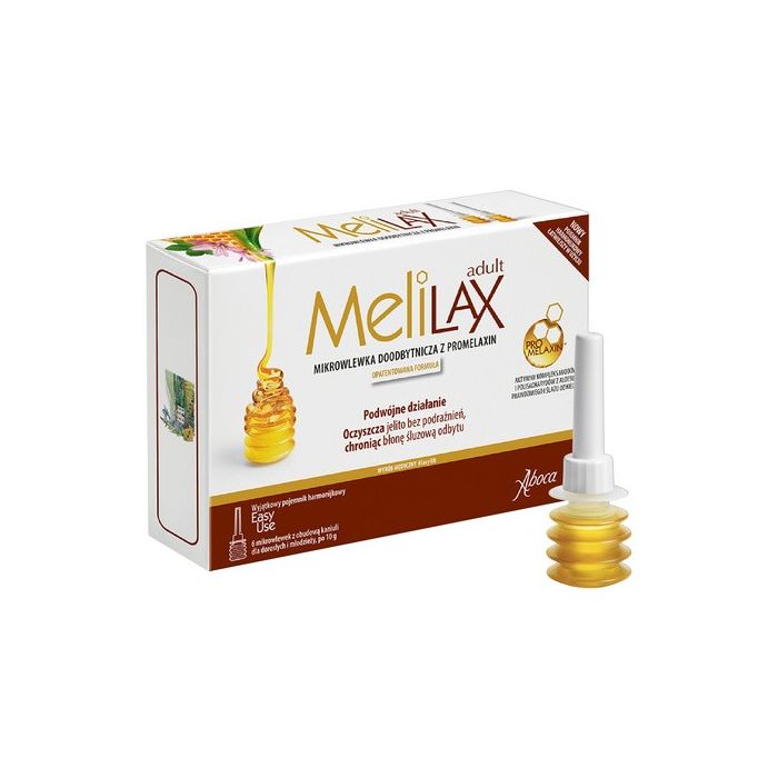 Melilax Adult, mikrowlewka doodbytnicza, 6 wlewek
