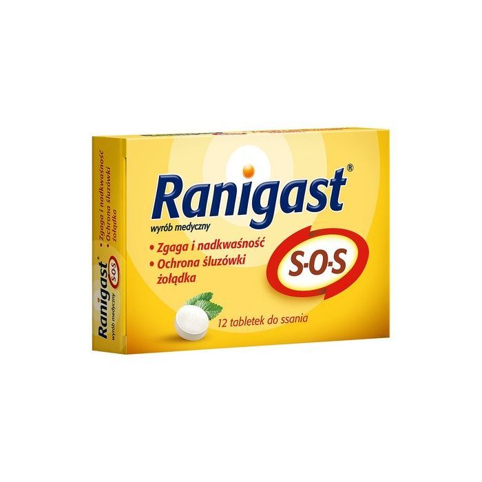 Ranigast S-O-S, tabletki do ssania, 12 szt.