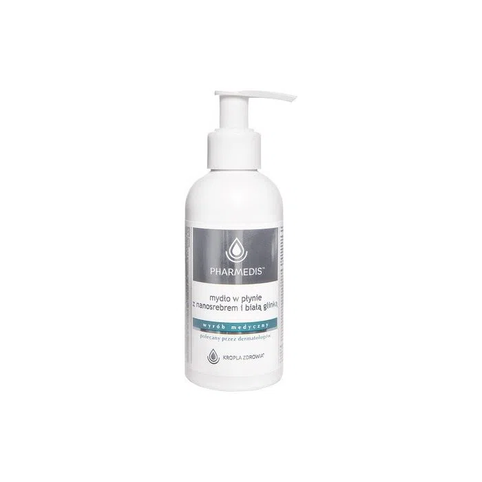 Pharmedis Kropla Zdrowia, mydło w płynie z nanosrebrem i białą glinką, 150 ml