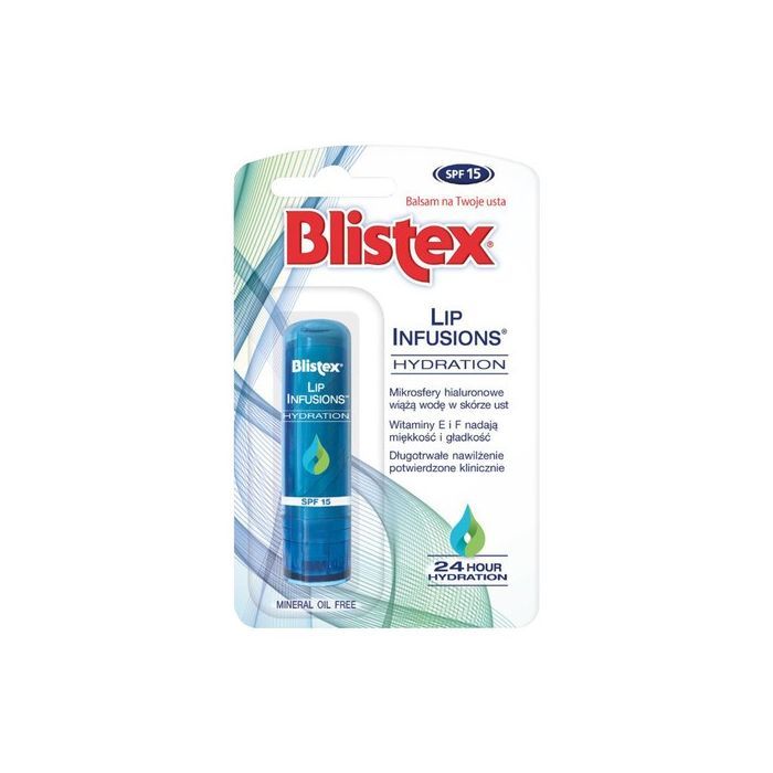 Blistex Lip Infusions Hydration SPF 15, nawilżający balsam do ust, 3,7 g main product photo