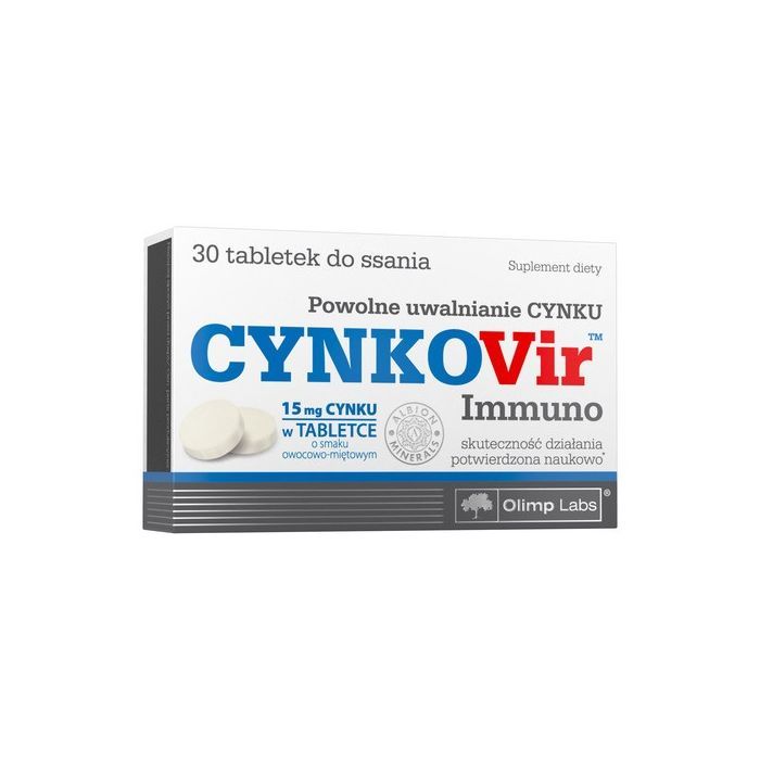 Olimp Cynkovir Immuno, tabletki do ssania, 30 szt.