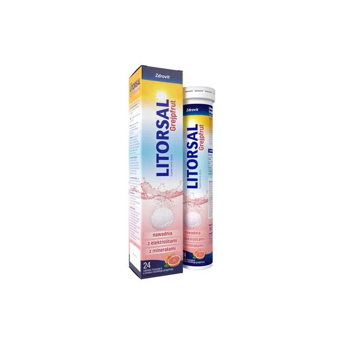 Litorsal Zdrovit Grejpfrut, tabletki musujące, 24 szt.