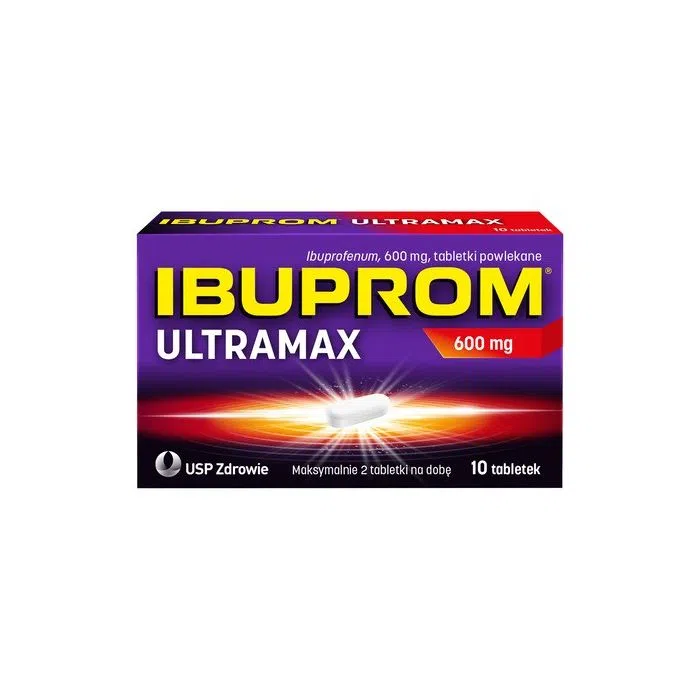 Ibuprom Ultramax, 600 mg, tabletki powlekane, 10 szt.
