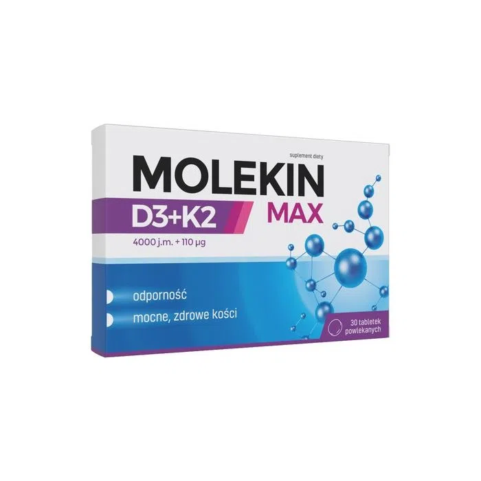 Molekin D3+K2 Max, tabletki powlekane, 30 szt.
