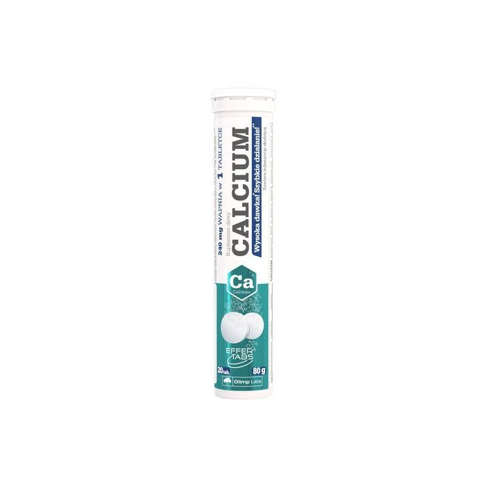 Olimp Calcium, tabletki musujące, smak cytrynowy, 20 szt.