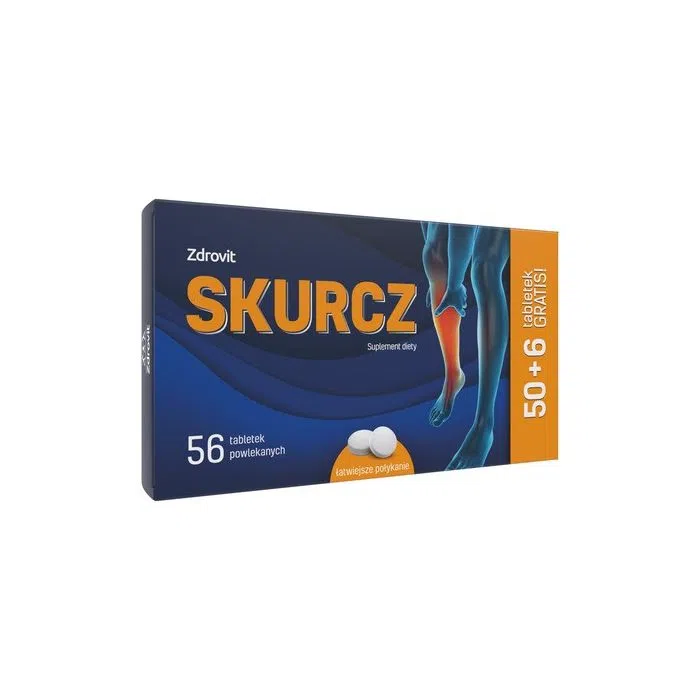 Zdrovit Skurcz, tabletki powlekane, 50 szt + 6 szt.