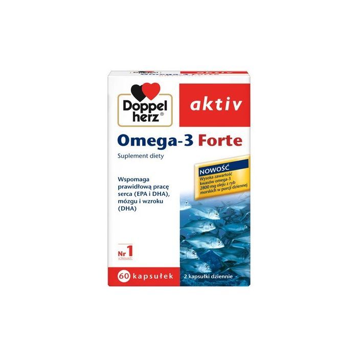 Doppelherz aktiv Omega-3 Forte, kapsułki, 60 szt.