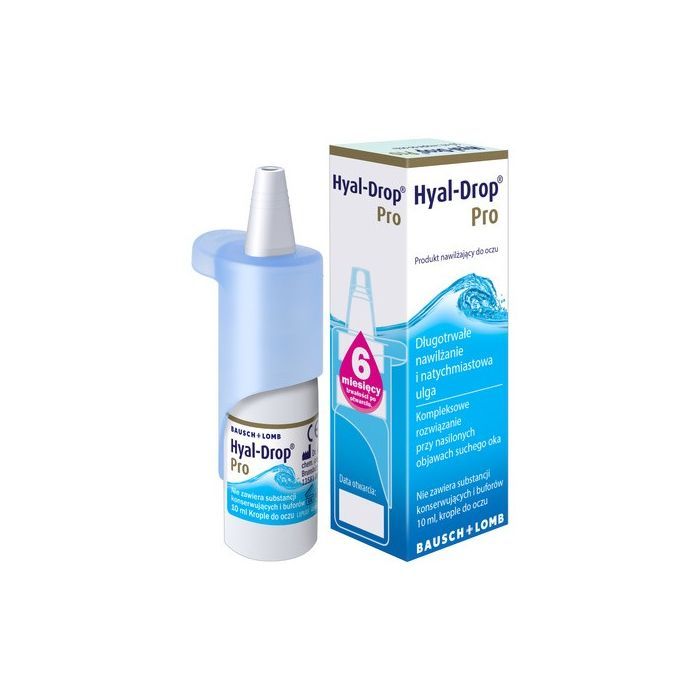 Hyal-Drop Pro, nawilżające krople do oczu, 10 ml