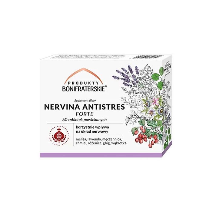 Produkty Bonifraterskie Nervina Antistres Forte, tabletki, 60 szt.