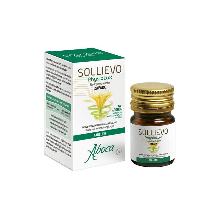 Sollievo PhysioLax, fizjologiczne leczenie zaparć, tabletki, 27 szt.